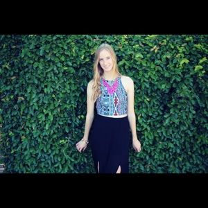 Aztec crop top